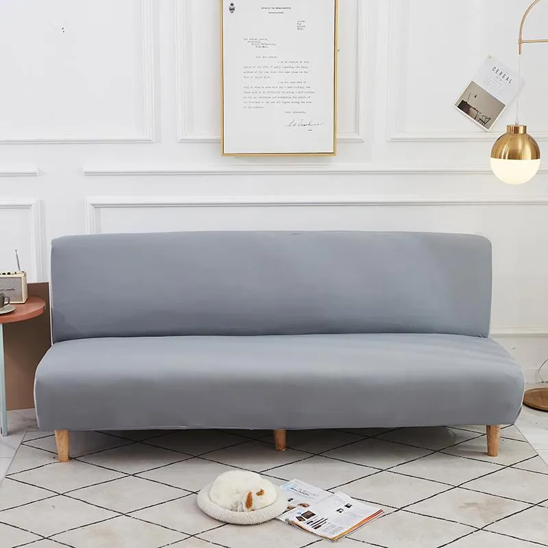 Copertina di sedia copertura del divano a bracciale pieghevole a sedere moderna grigio chiaro divano di divano allungata senza protezione per bracciolo spandexchair elastico