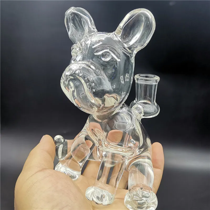 Cute Mini Bong Dog Shape Water Bong 14.4mm Female Joint Hookah Dab Rig