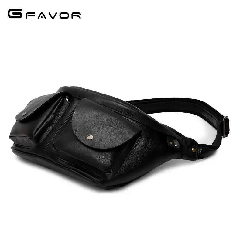 Waist bag Waist Head Msenger Crazy Horse Cht Leather Men's Bag