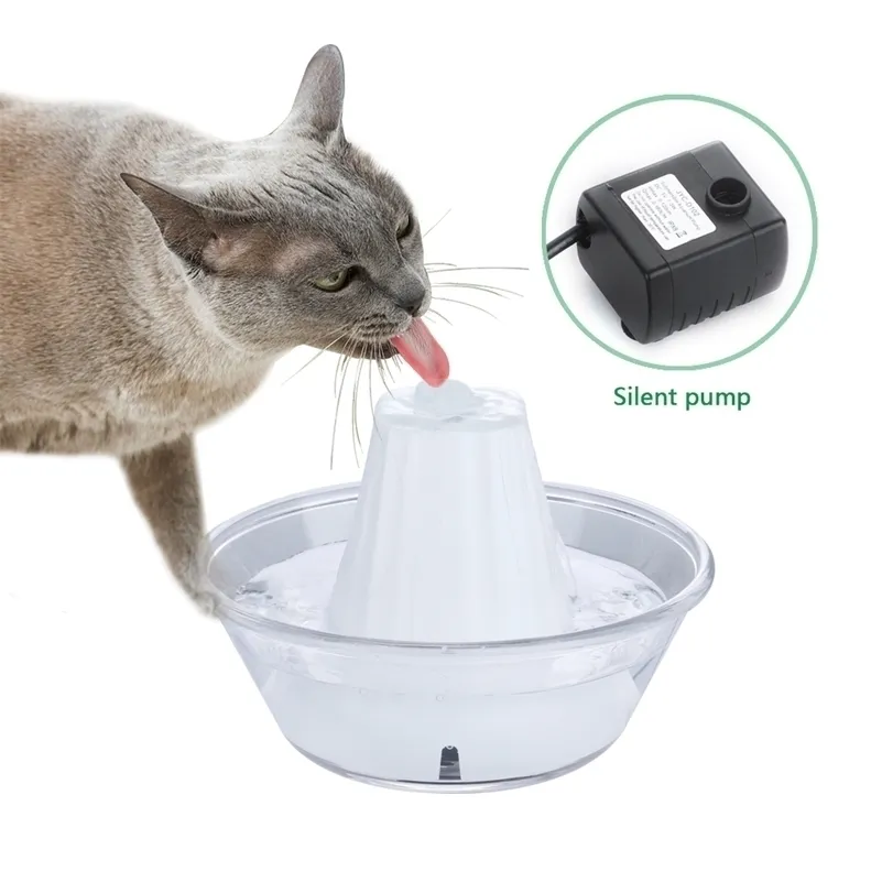 Pet hund katt vatten skål fontän elektrisk automatisk matare dispenser behållare för hundar katter dricker auto leveranser 220323