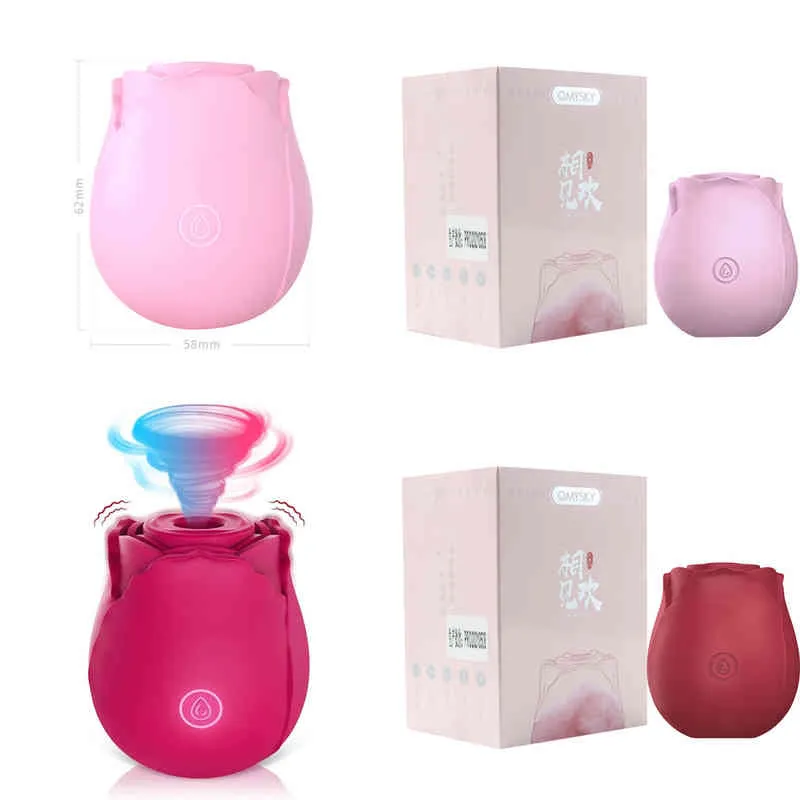 Nxy rosa vibrator vagina sug vibrator oral sucker slickande klitoris stimulering kraftfulla sexleksaker för kvinnor rosa vibrator leksak 220411