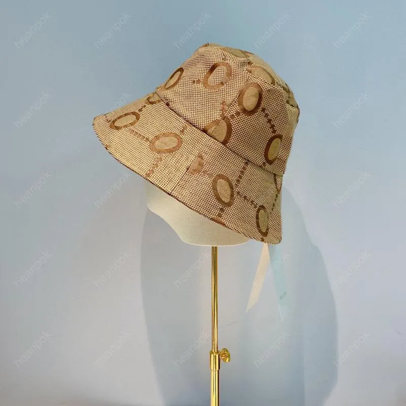 Płótno czapka wiadra unisex kobiety męskie czapki duże litery luksusowe projektanci czapki mężczyzn obwód głowy maska ​​czapka czapka czapka czapka