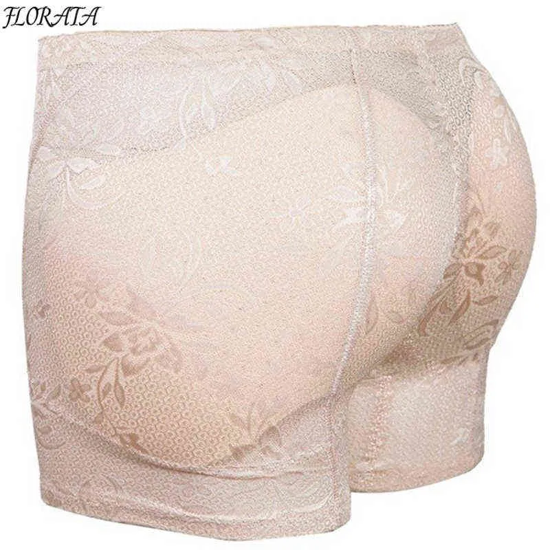 FLORATA Body Shaper Slim Panty bottom buttocks hip ass pad padded mat briefs underpants Hip Enhancer Butt Lifter Pant Y220411