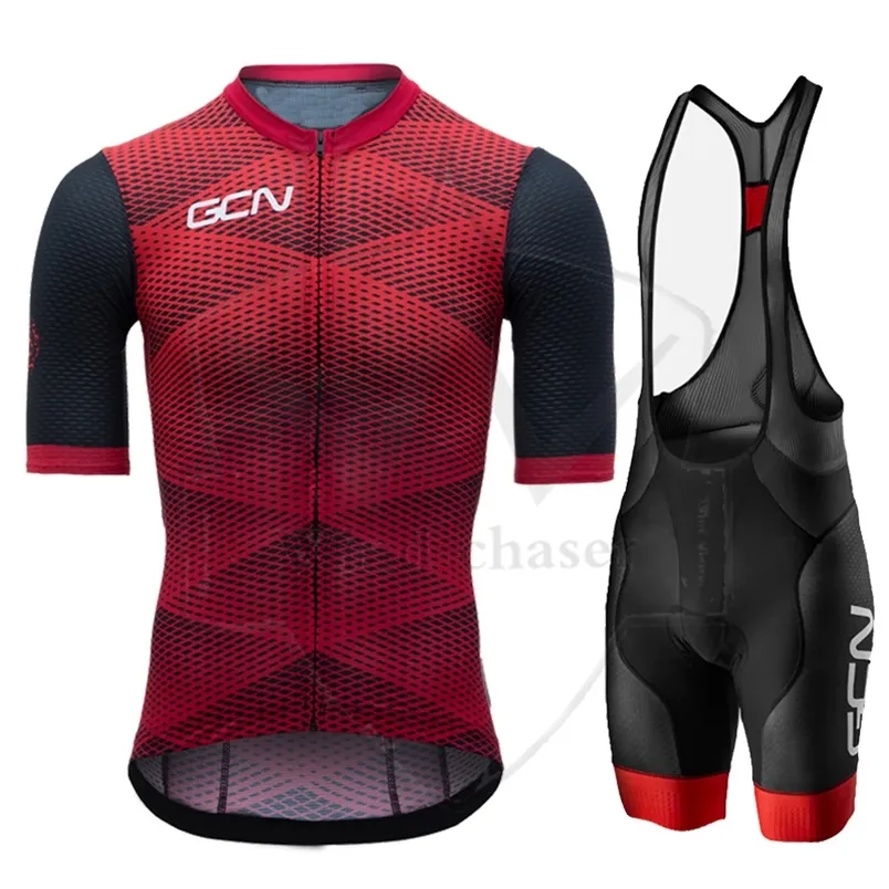 Zestaw rowerów rowerowych GCN Cycling Summer Summer Suit Rower z krótkim rękawem Męs