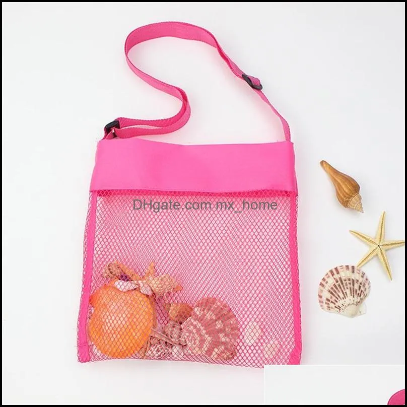 23x23cm amazing item beach mesh bag pouch kid`s children`s fun toys sea shell storage bag beach fun 723 s2