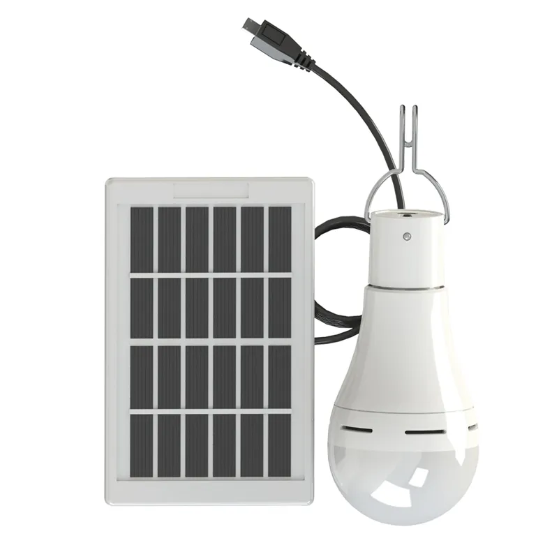 Energia solare Lampadina a LED Lampada a energia Illuminazione per esterni Timing Camp Tent Lamp Portable