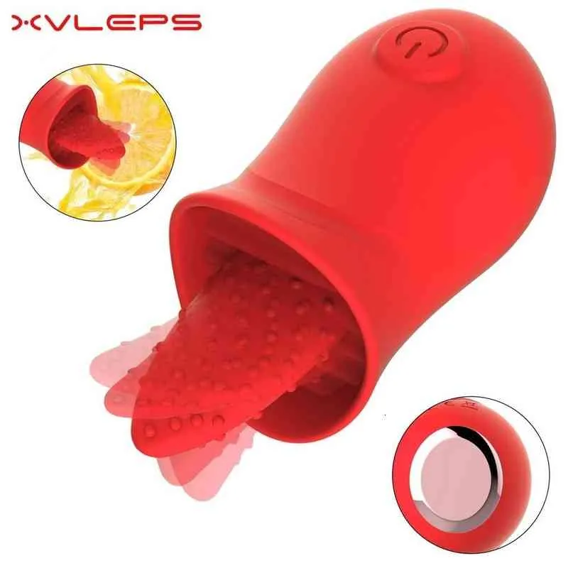 Sex Toy Vibrator Massager Sucking Tongue CLIT NIPPLE CLITORIS LICKING S PW08