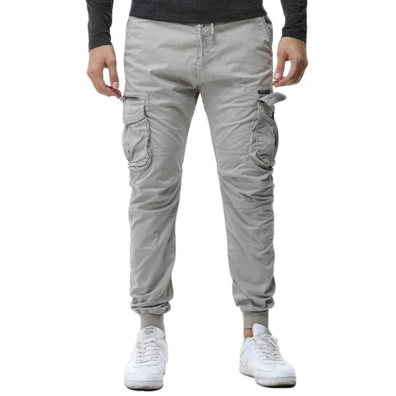 Men's Pants Men's Military Tactical Casual Cargo Men Work Cotton Hip Hop Army Trousers Male Stretch Waist Joggers 29 -38Men's