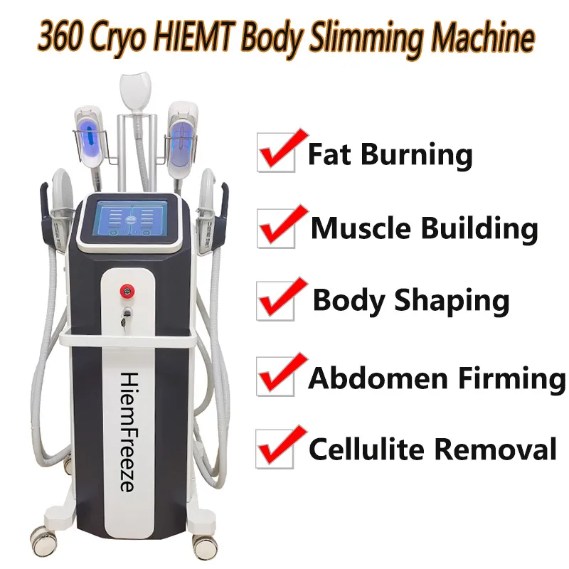 HIEMT Emslim Elektromagnetische Muskelaufbau-Fettabbau-Kryolipolyse-Maschine, Fettgefrier-Körperschlankheitsmaschinen