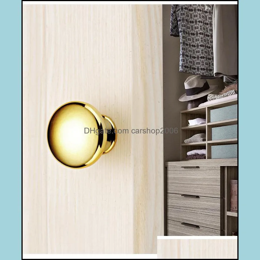 knob screw gold color fashion doorknobs drawer cabinet furnitures handle knobscrew furniture accessories