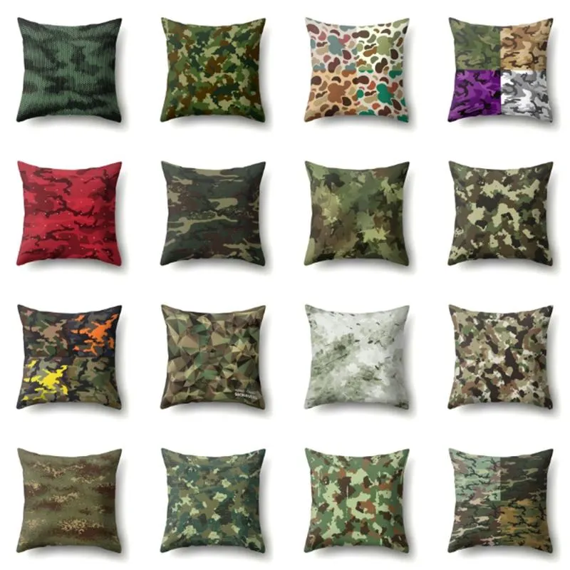 45x45cm camouflage style pillow case Pillowcase Home Sofa Car Cushion Cover Without inside core
