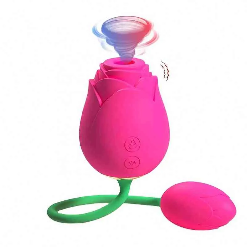 NXY Vibrators Most Popular Rose Shape Silicone Dildo... From Semenlockring,  $28.13