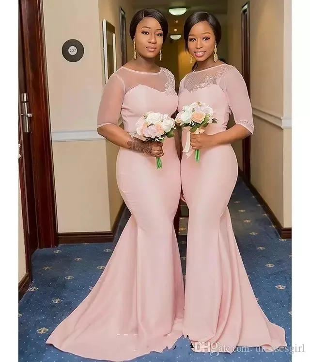 Blush maid of honour dresses 2025