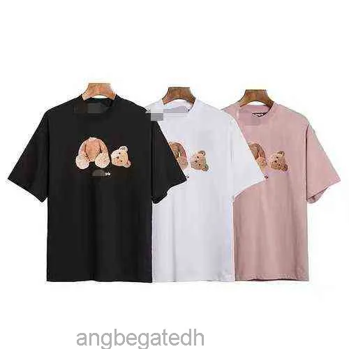 T-Shirt Correct Palmangel Beheaded Bear High Collar Street Round Neck T-shirt8205P