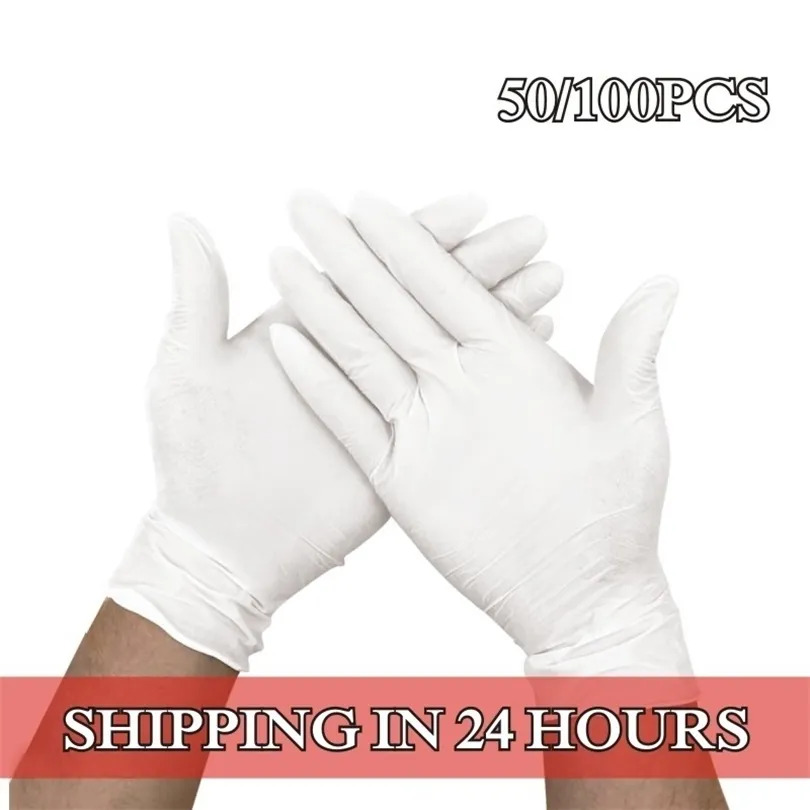 CleanFit Latex Kitchen Gloves 100 Pack, Universal Size For Left/Right