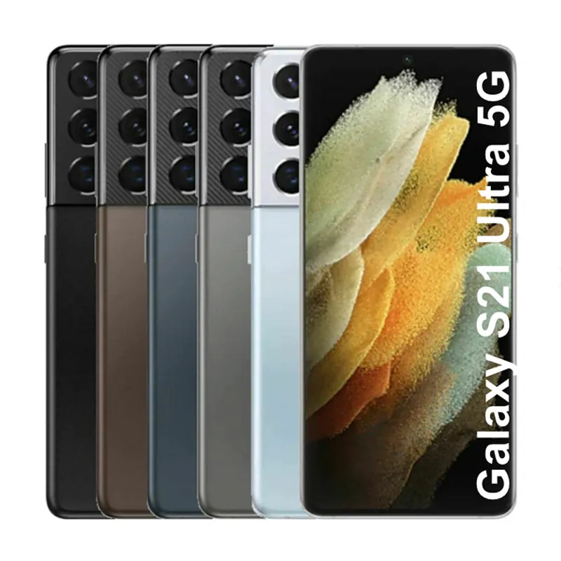 Samsung Galaxy S21 ultra 5g G998 phone 6.8-inch screen smartphone 128GB ROM NFC unlock Refurbished cellphones