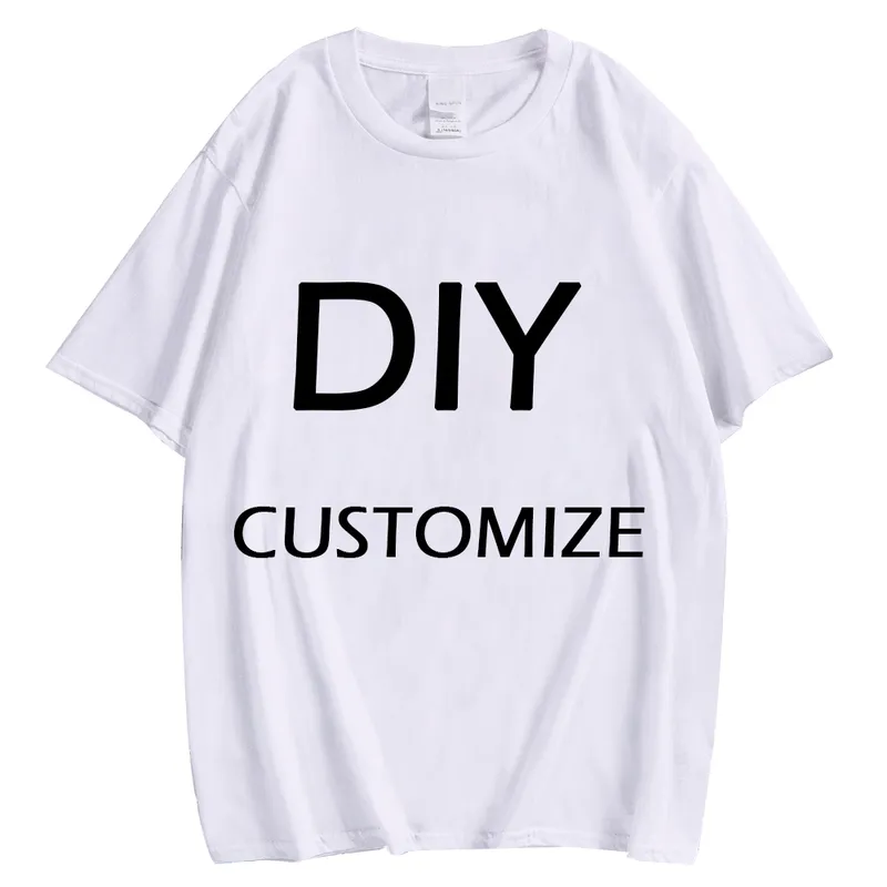CLOOCL 100 magliette in cotone fai-da-te stampa 3D magliette bianche marchio immagine design pullover personalizzati XS 7XL 220706