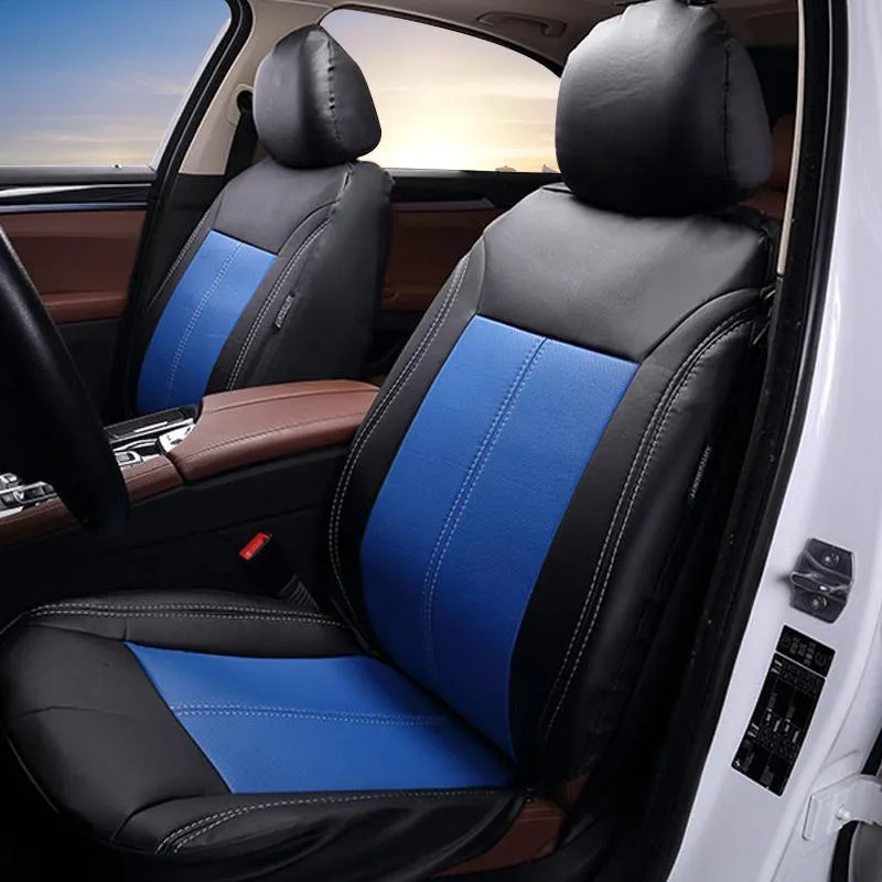 Auto -stoel Covers Luxury -kwaliteit PU lederen bescherming Cover Automobiles Set Universal Fit de meeste auto's voor cadeau