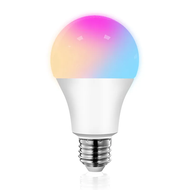 10 Вт RGB Smart Bulb E26 E27 B22 MultyColor Dimmable Spotlight Automation Дому, совместимая с Alexa Light Smart