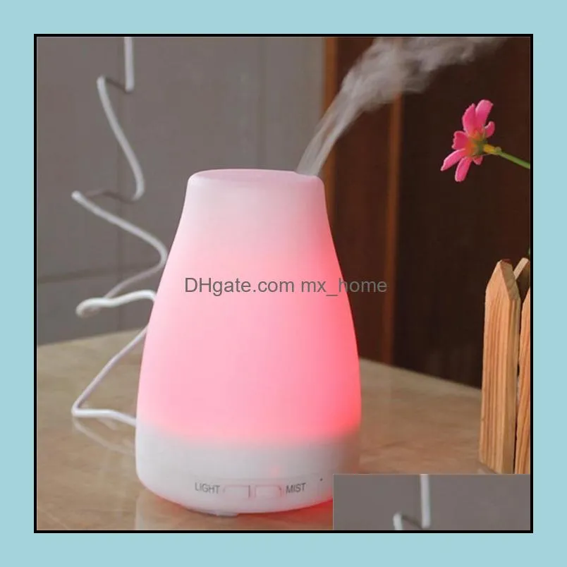 100ml 7 Color LED Aroma Humidifier Diffuser Night Light Air Aromatherapy Diffuser Ultrasonic Essential Oil Cool Mist  Diffusers