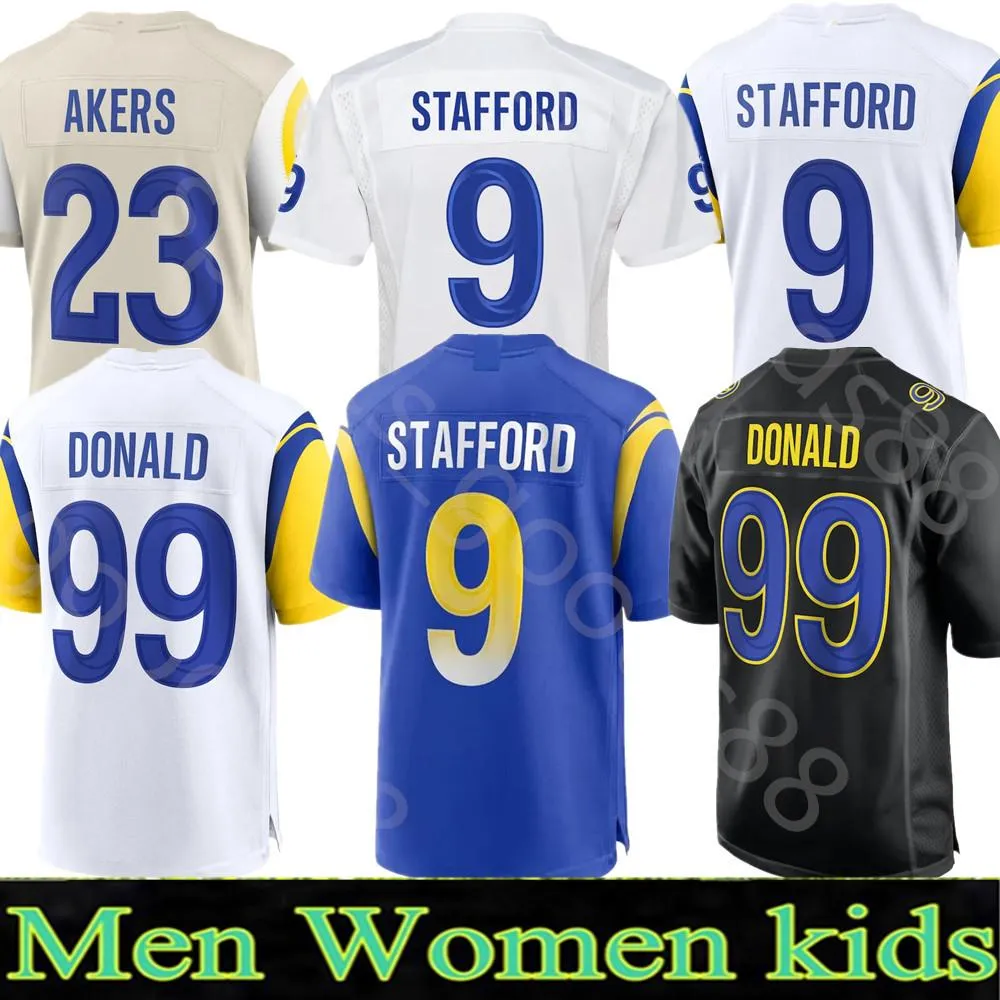 10 Cooper Kupp 9 Matthew Stafford Football Jersey Aaron Donald Jalen Ramsey Odell Jr. Van Jefferson Allen Robinson II Bobby Wagner Andrew Whitworth Cam Akers