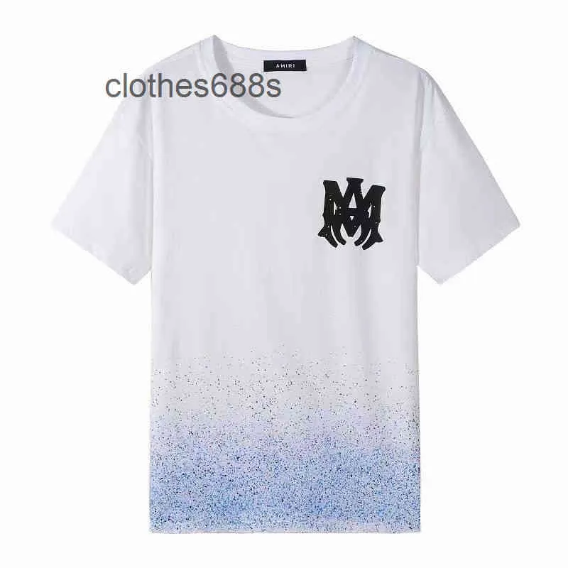 قمصان مصممة فاخرة من Miryy-Fluid Men Swweatshirts Summer Stars رسالة طباعة High Street Hip Hop Rece