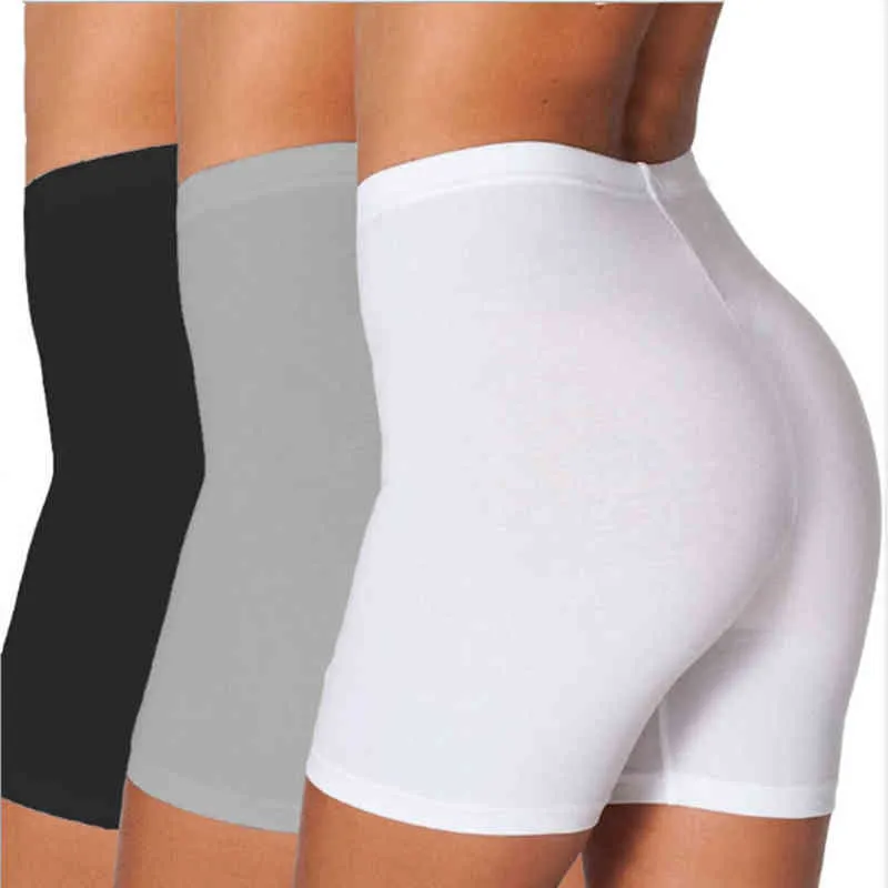 Shorts elásticos de cintura alta em cor doce, shorts esportivos femininos YF262 Y220417