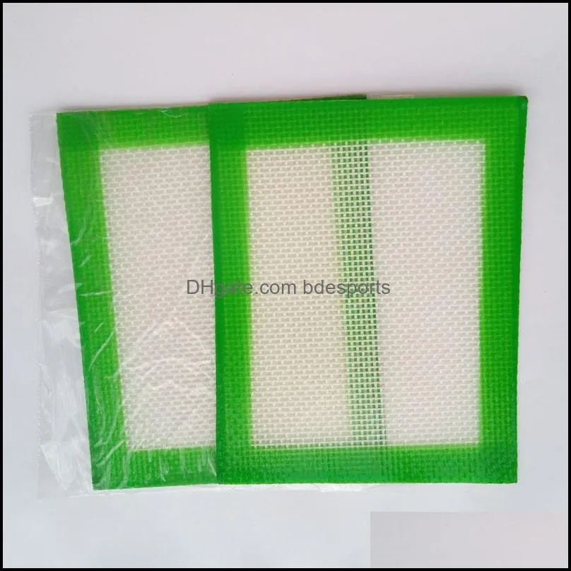 Food grade small non-stick oil slick concentrate wax bho silicon silicone pad mat with silicone and fibreglass construction 102x127mm