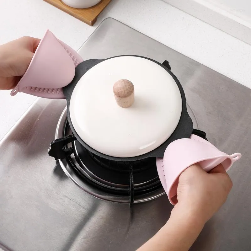 Mitaines de four pince à main en Silicone pour aide de cuisine gants d'isolation thermique outils de cuisson micro-ondes porte-Pot ProtectionOven