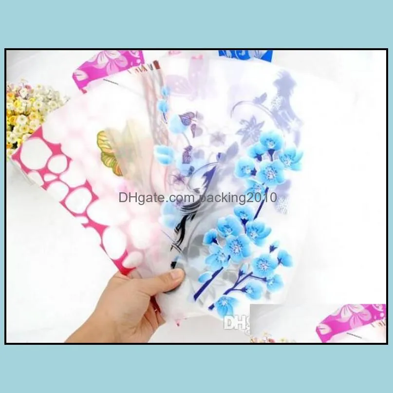 50pcs Hot Creative Clear PVC Plastic Vases Water Bag Eco-friendly Foldable Flower Vase Reusable Home Wedding Party Decoration Flower