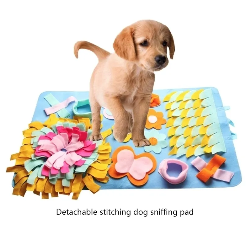 ペット犬のスニッフィングマット洗える食品トレーニングブランケットを見つけるストレスパズルパッド45x50 cm J17 Y200330を緩和するためのおもちゃを再生する
