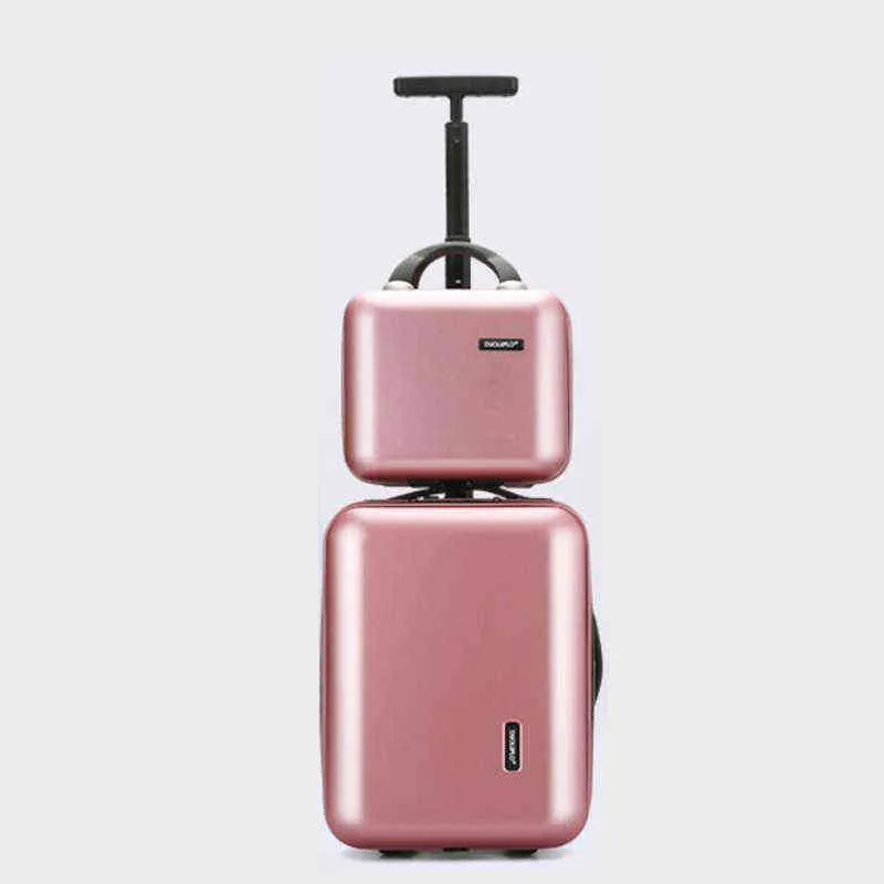 Tale de viagem Inch Inch New Collection Cabin Carrike Pink Mandle Bagage Carry On Say Setcase Conjunto J220708 J220708