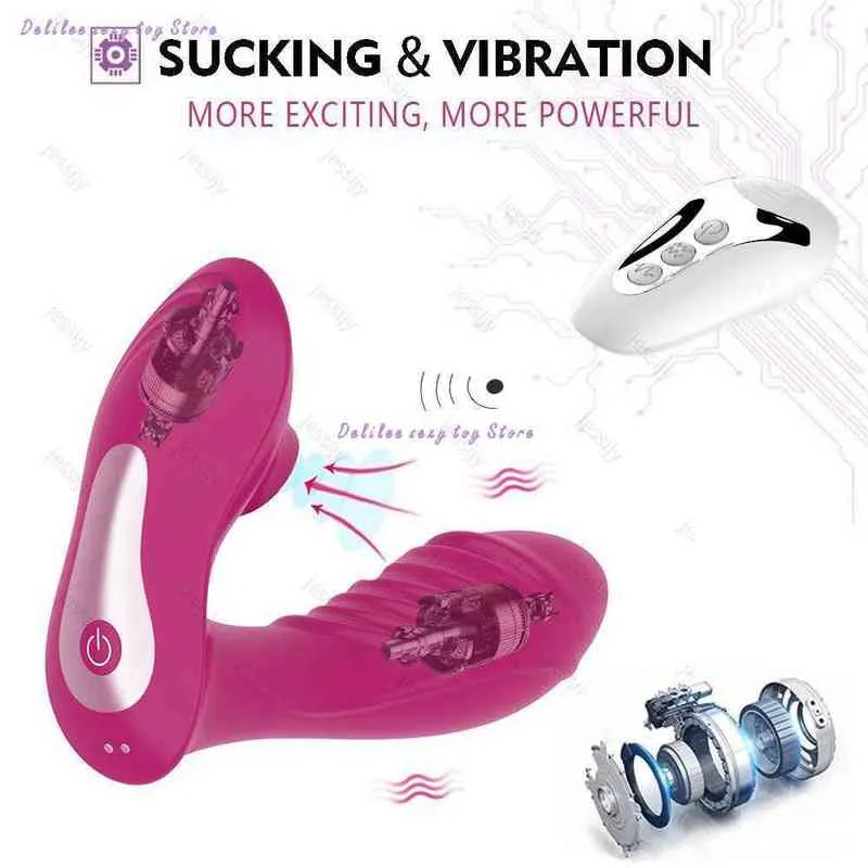 NXY Vibrators Sucking Vagina Clitoris For Women Usb Charging Case Free Bend Stimulator Nipple Sucker Erotic Masturbation Sex Toys 220427
