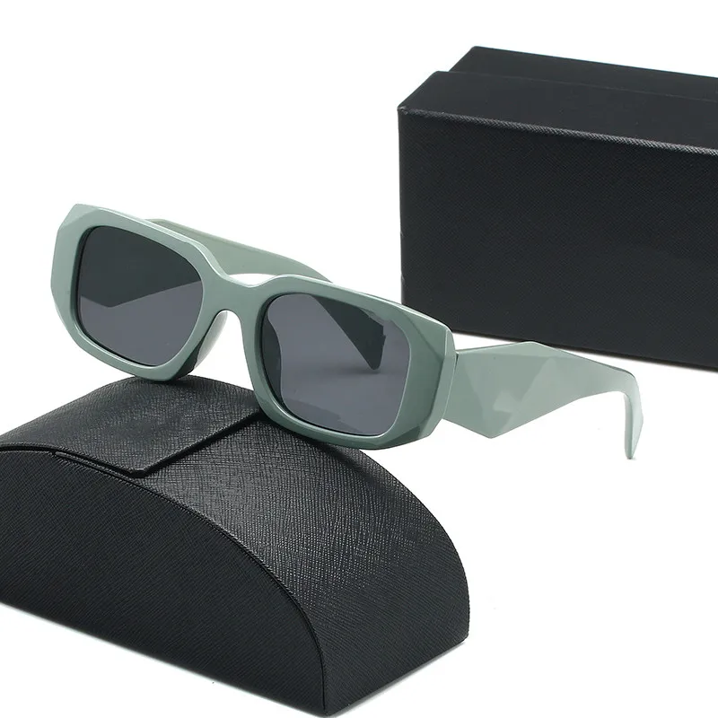 2022 pour hommes et femmes été style Anti-ultraviolet 17WF rétro carré plaque plein cadre mode lunettes aléatoire boîte