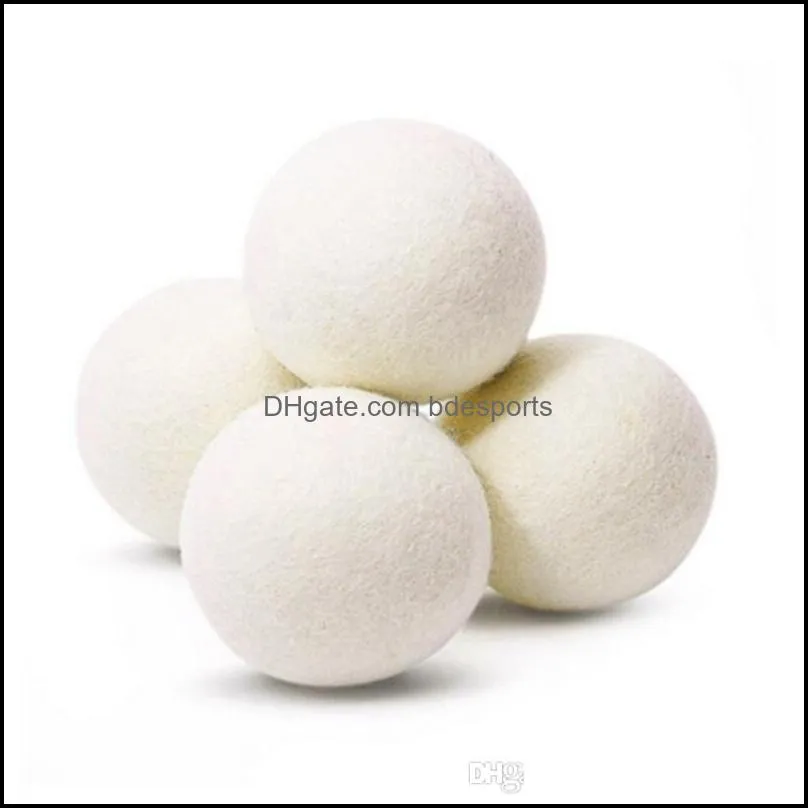 Wool Dryer Balls Premium Reusable Natural Fabric Softener 2.75inch Static Reduces Helps Dry Clothes in Laundry Quicker LX6117