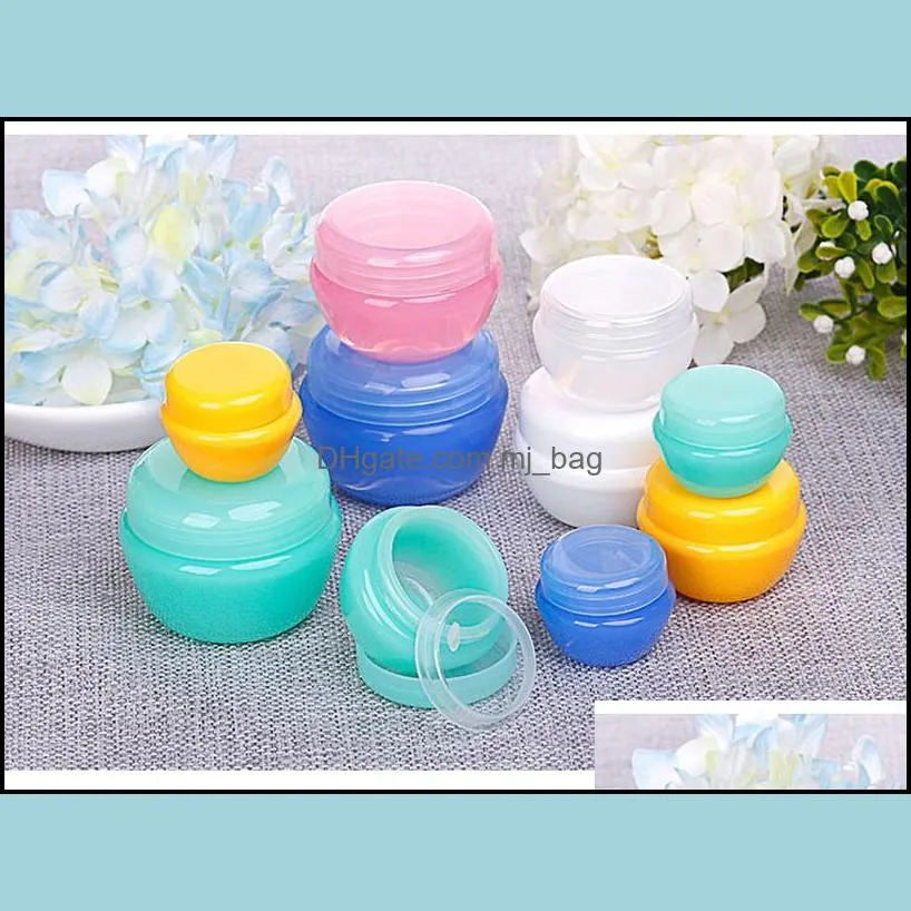 refillable mushroom shape empty make up jar pot portable travel face cream/lotion/cosmetic container for diy beauty cosmetics pae11125