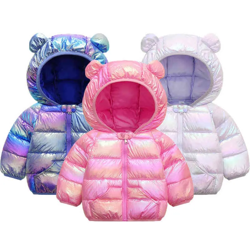 1 2 3 4 5 Jahre Baby Mädchen Jacke Nette Bunte Herbst Winter Warme Pullover Jacke Für Mädchen Kleinkind Halten warme Kinder Oberbekleidung J220718