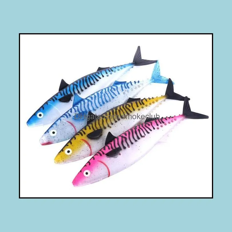 2PCS 35cm/110g 13.7in/3.88oz Tunas soft baits Big soft fish Swimbait Baits Artificial Bionic baits High-quality!
