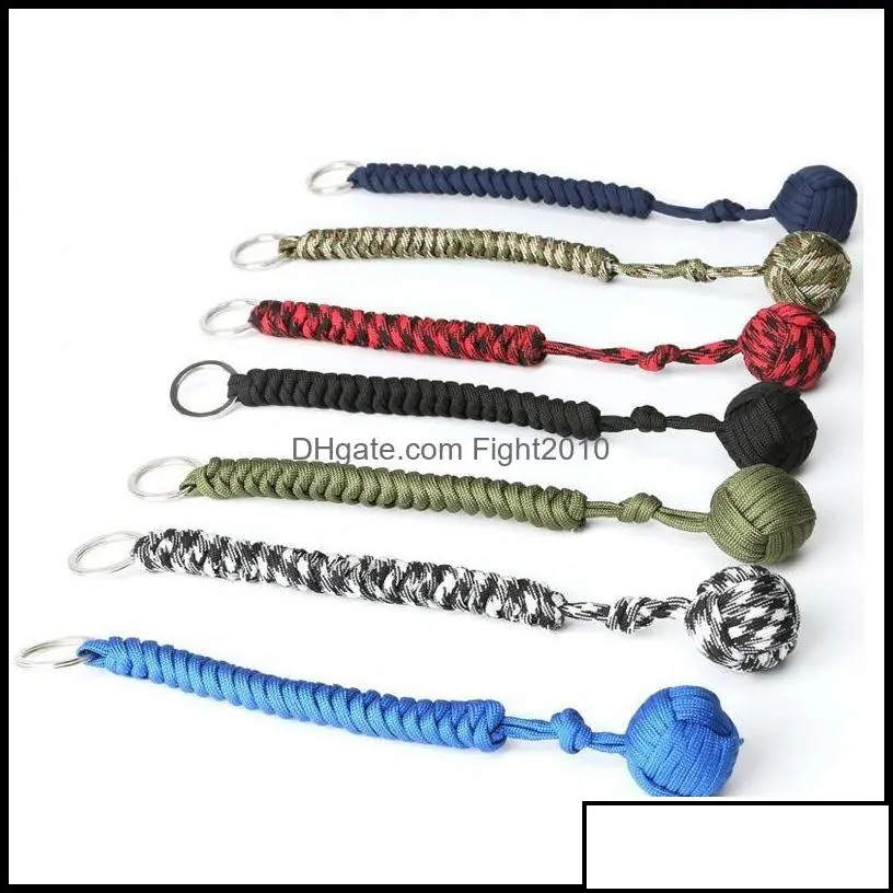 Beads Arts Crafts Gifts Home Garden Garden Rope Braided Chain Outdoor Round Keychain For Women