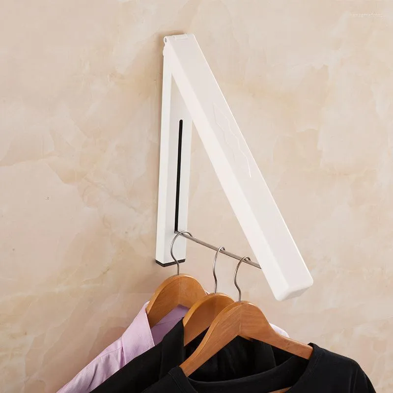 Tvättpåsar fällbara infällbara inomhusväggkläder hängare arrangör magisk handduk torkställ för halsduk bh -kostym