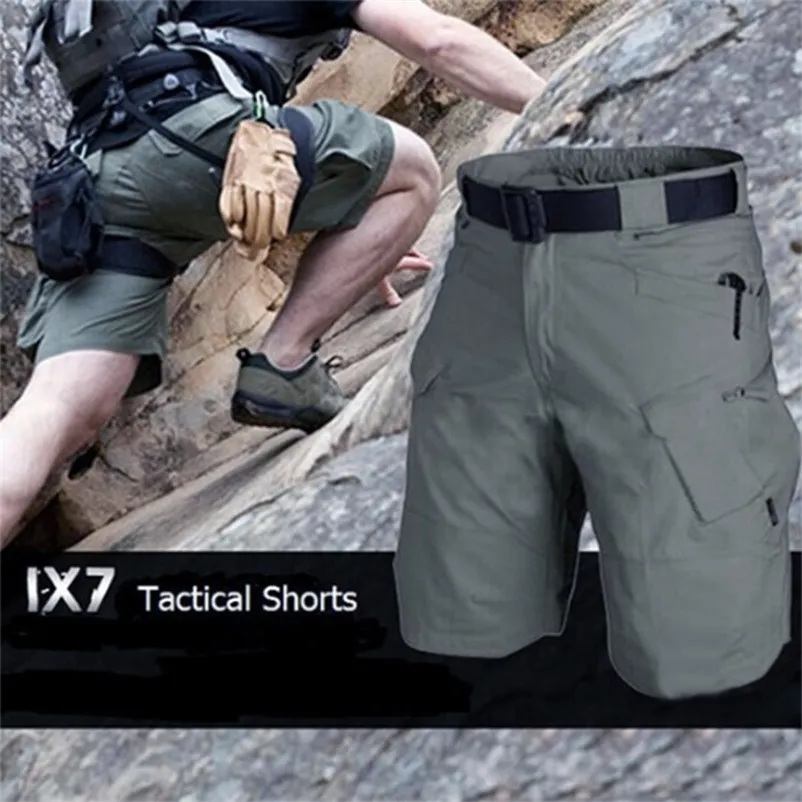 Hommes classique tactique Shorts étanche séchage rapide multi poche travail pantalons courts chasse en plein air randonnée militaire Cargo 220715