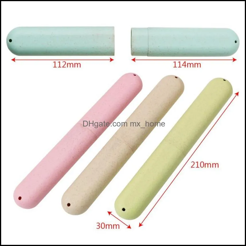 Travel Accessories Toothbrush Tube Cover Case Cap Fashion Plastic Suitcase Holder Baggage Boarding Portable Packing organizer