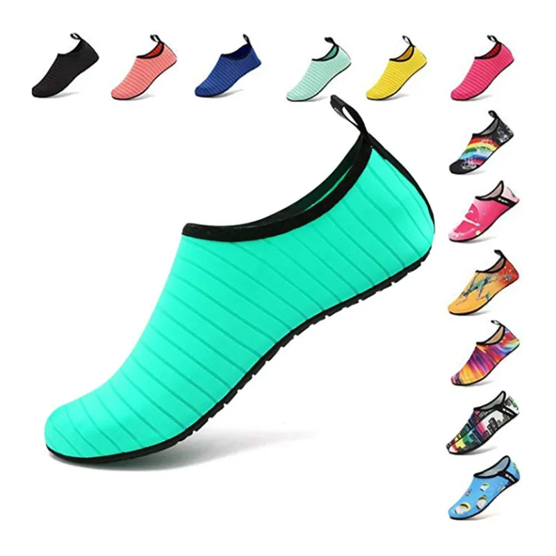 BUFEIPAI Chaussures aquatiques pour femmes et hommes Pieds nus Chaussettes aquatiques à séchage rapide Slip-on pour la plage en plein air Natation Yoga Chaussures aquatiques 220623