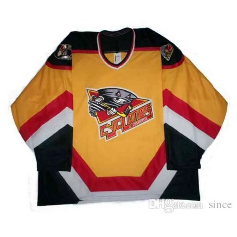 Cheap 2016 New top quality customized  Cyclones 100% Embroidered s Ice hockey jerseys custom Any name Any NO. 