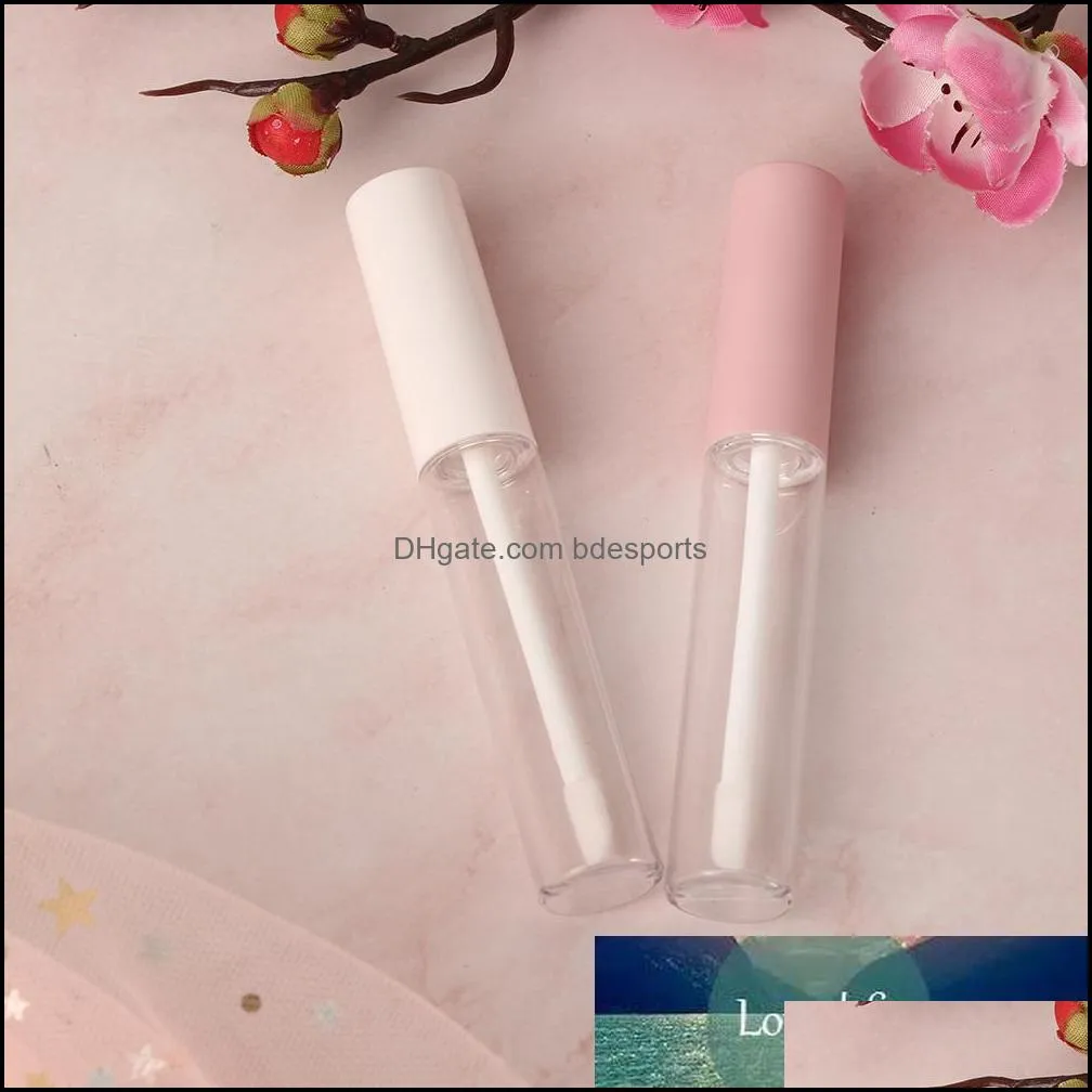 1pc 10ml Empty Round Lip Gloss Tube with Wand Applicator Refillable Plastic Lipstick Lip Balm Bottles Vials DIY Container New