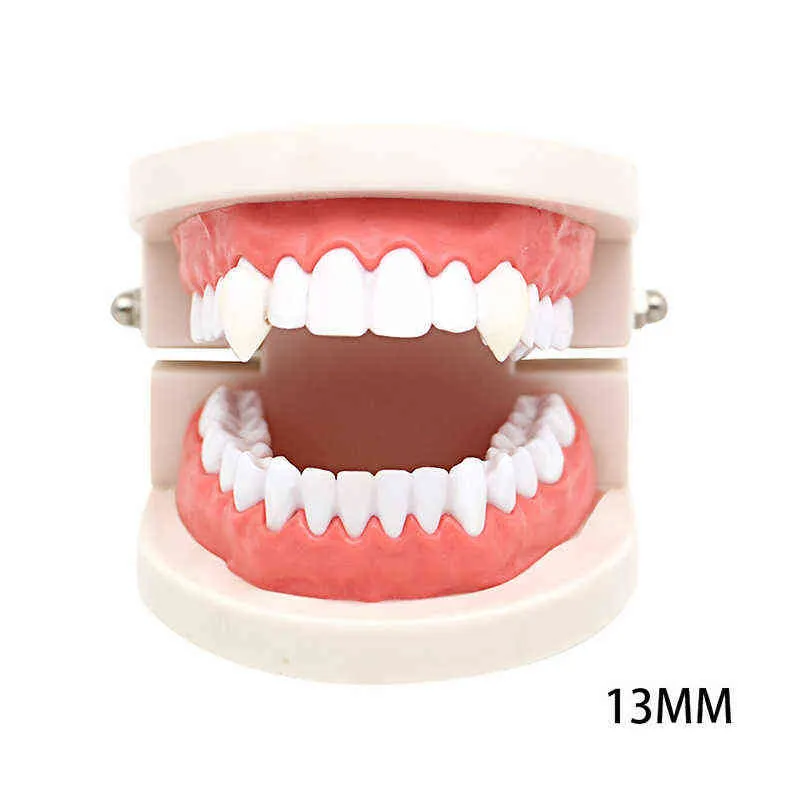 Cosplay Decoration for Adult Kids Horror Party Props Favors Gawell 4 Size Halloween Vampire Fangs Teeth with Adhesive 4 Pair 
