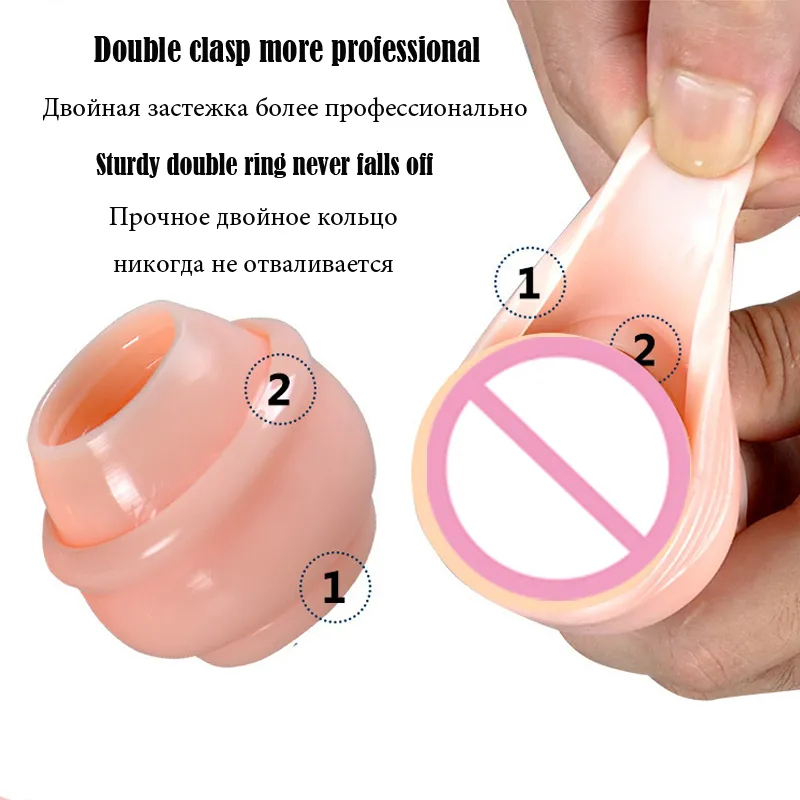 Anneaux de Correction de Phimosis anneaux de pénis en Silicone souple  retarder l'éjaculation prépuce correcteur anneaux de coq produits de sexe  pour les hommes - Type C