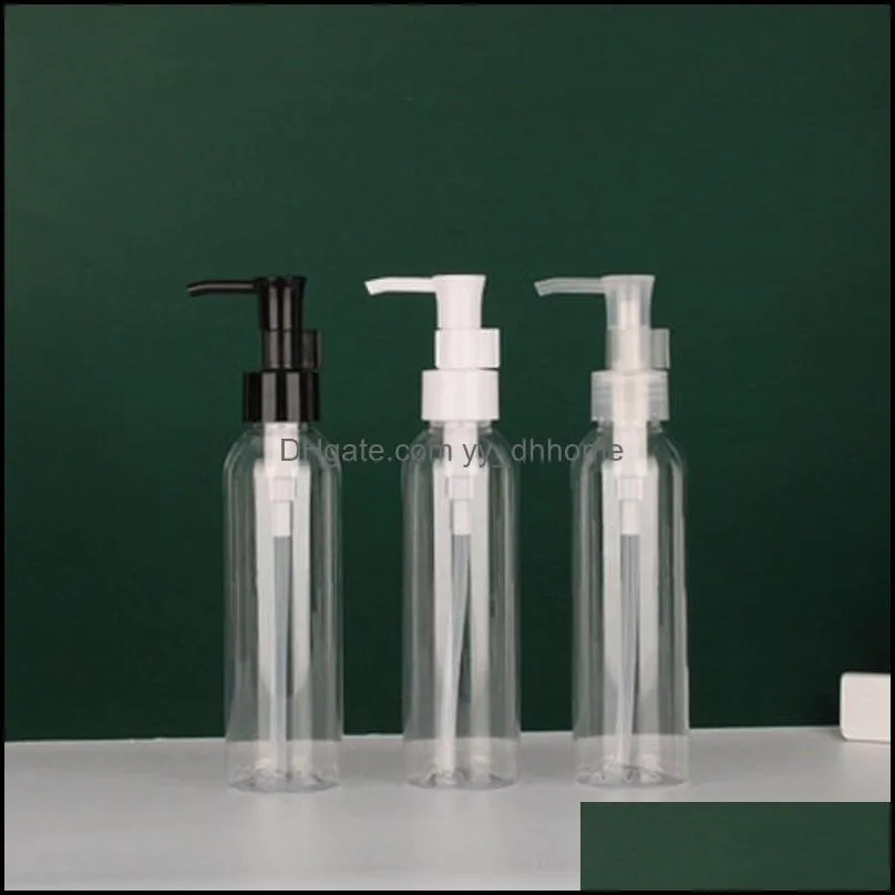 120ml Empty PET pressing lotion bottle dispensed plastic bottles Portable Refillable Cosmetic Containers for travel