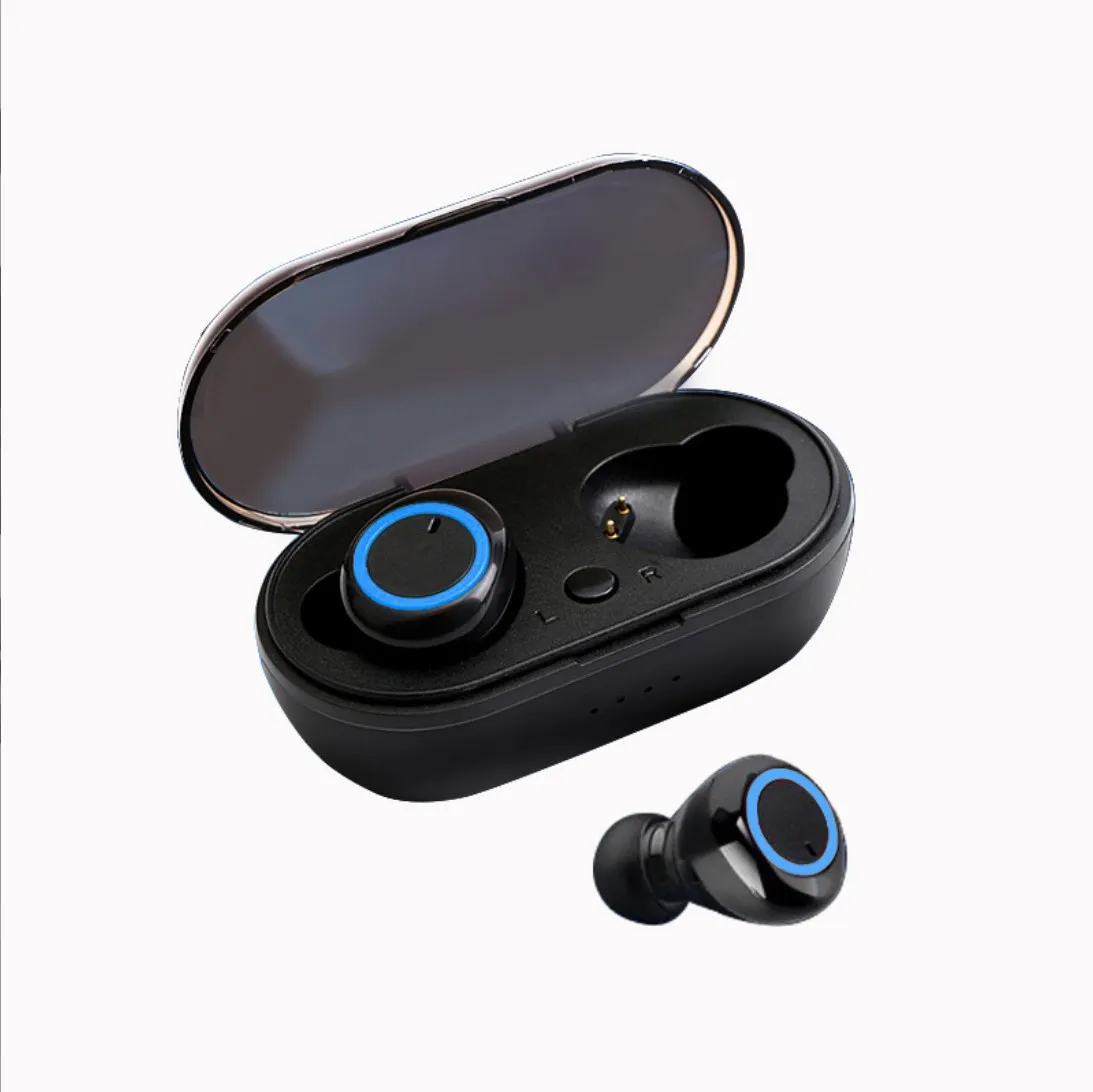 Y50 TWS Bluetooth Earphone Wireless Headphones Tough Control Stereo Headset Sport Earbuds with Charging Box for Phone