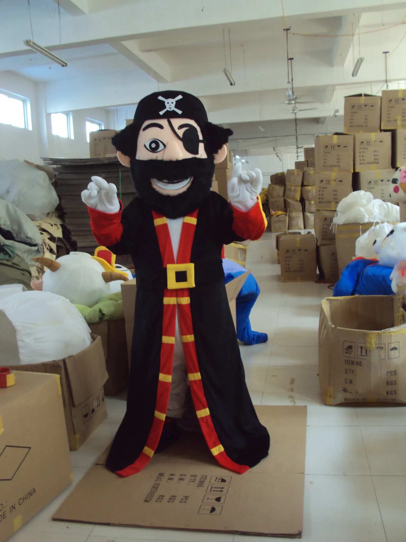 Pirate Mascot Traje Adulto Size Halloween Personagem De Banda Desenhada Fantasia Ddress Christmas Carnival traje para o evento do partido de Halloween
